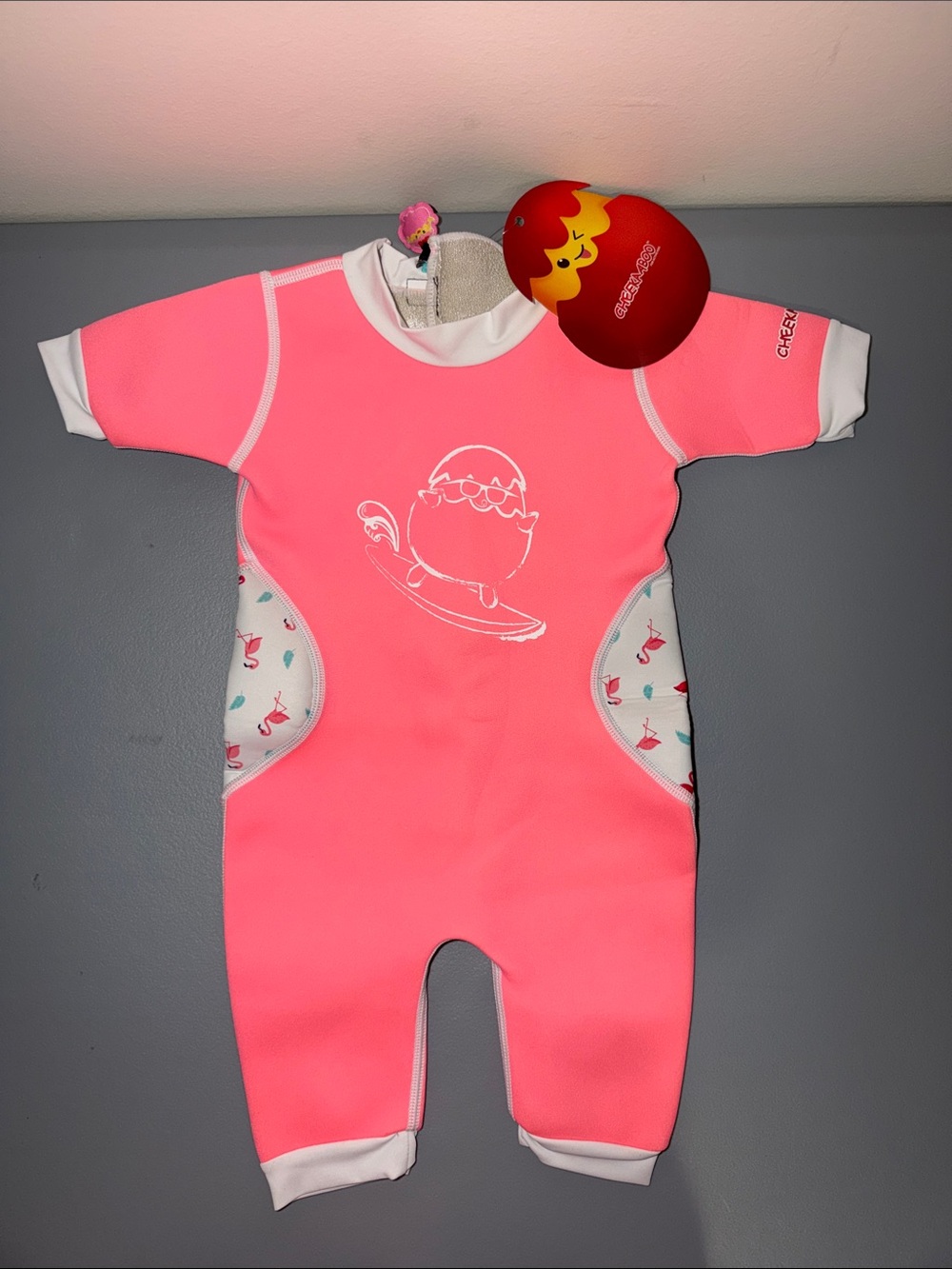 Cheekaboo Pink Long-Sleeve Wetsuit for Kids
